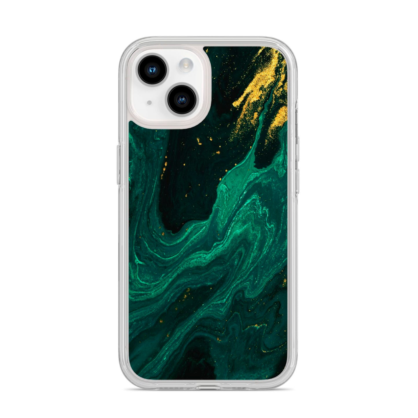 Emerald Green iPhone 14 Clear Tough Case Starlight