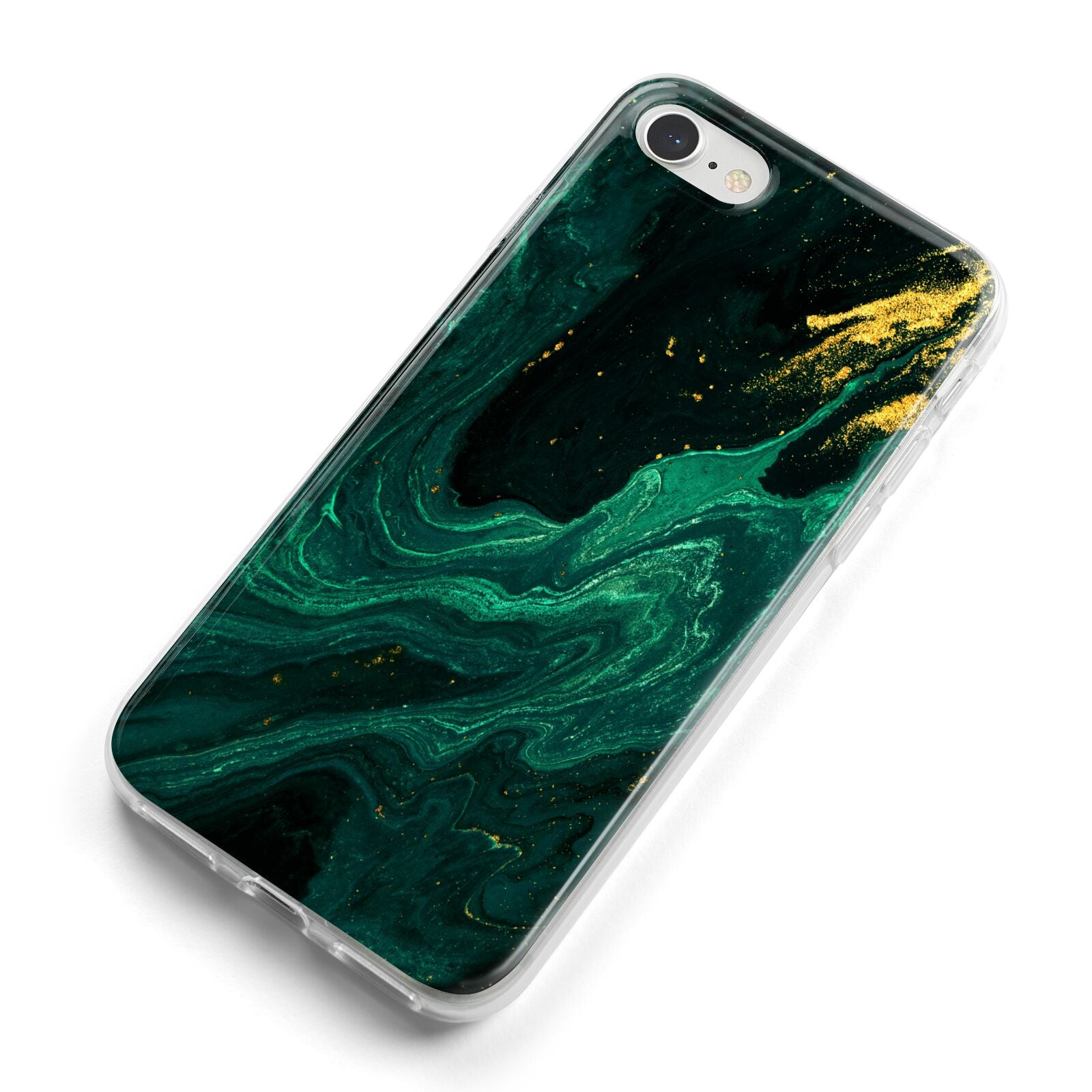 Emerald Green iPhone 8 Bumper Case on Silver iPhone Alternative Image