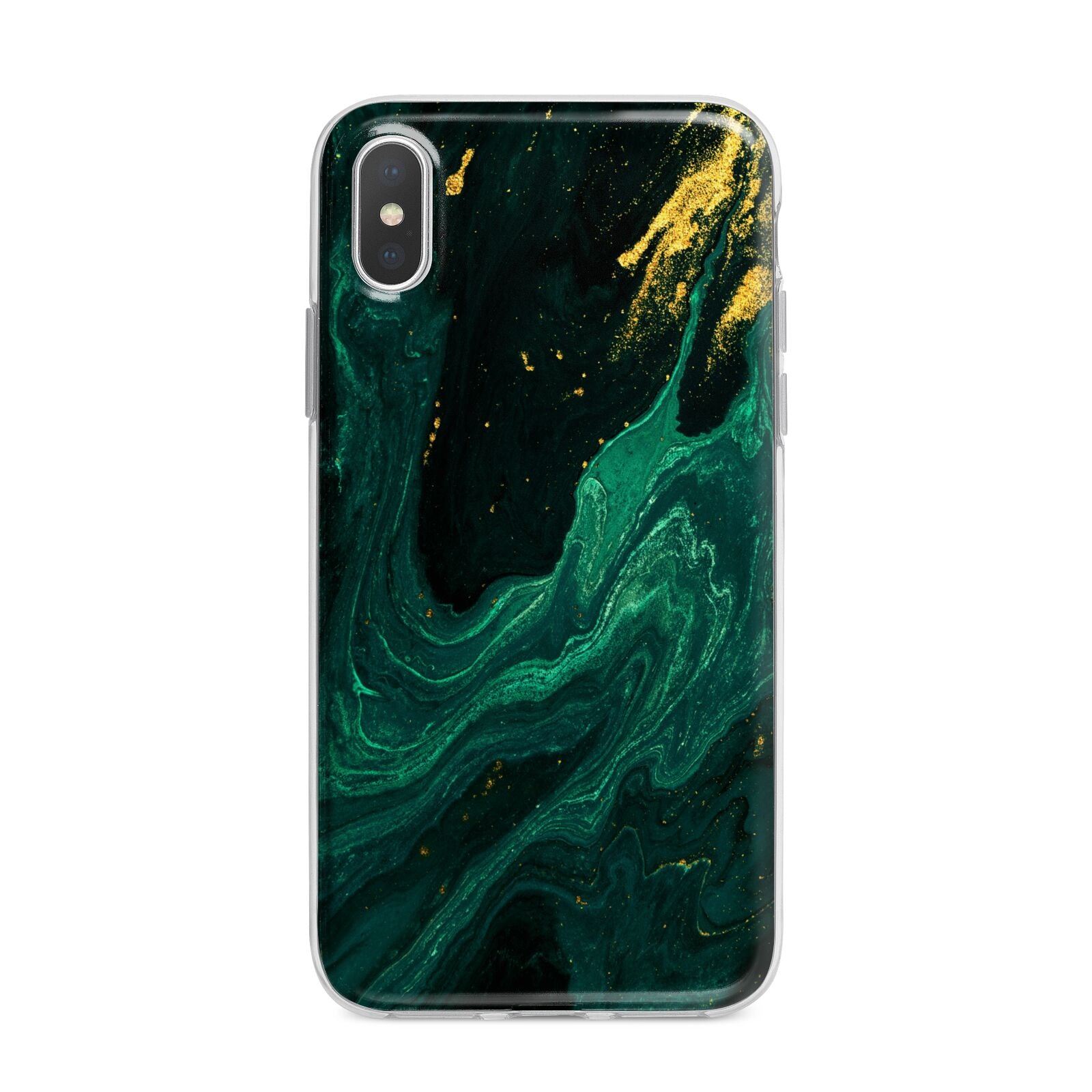 Emerald Green iPhone X Bumper Case on Silver iPhone Alternative Image 1