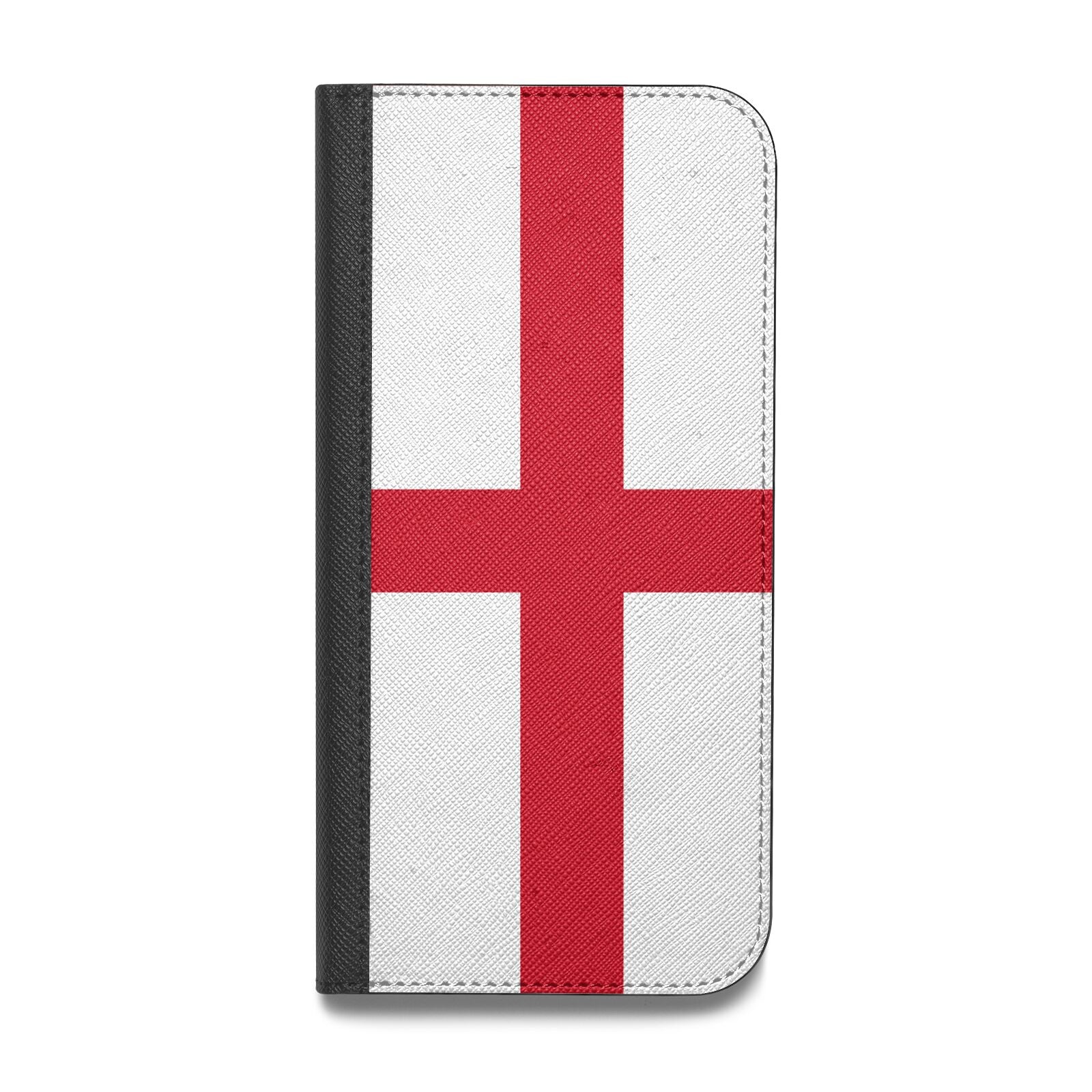 England Flag Vegan Leather Flip Samsung Case