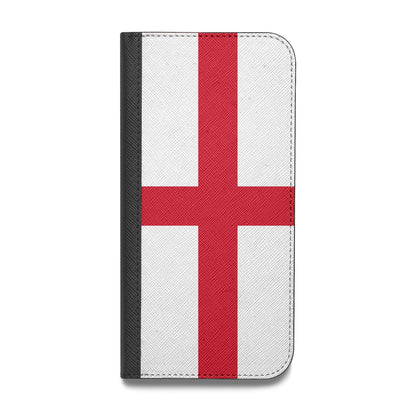 England Flag Vegan Leather Flip Samsung Case