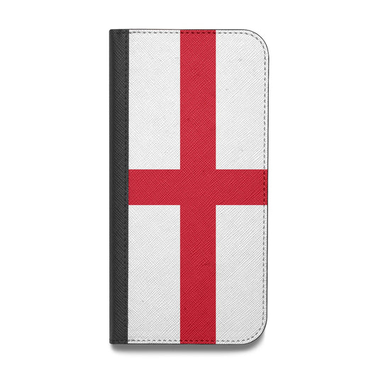 England Flag Vegan Leather Flip Samsung Case