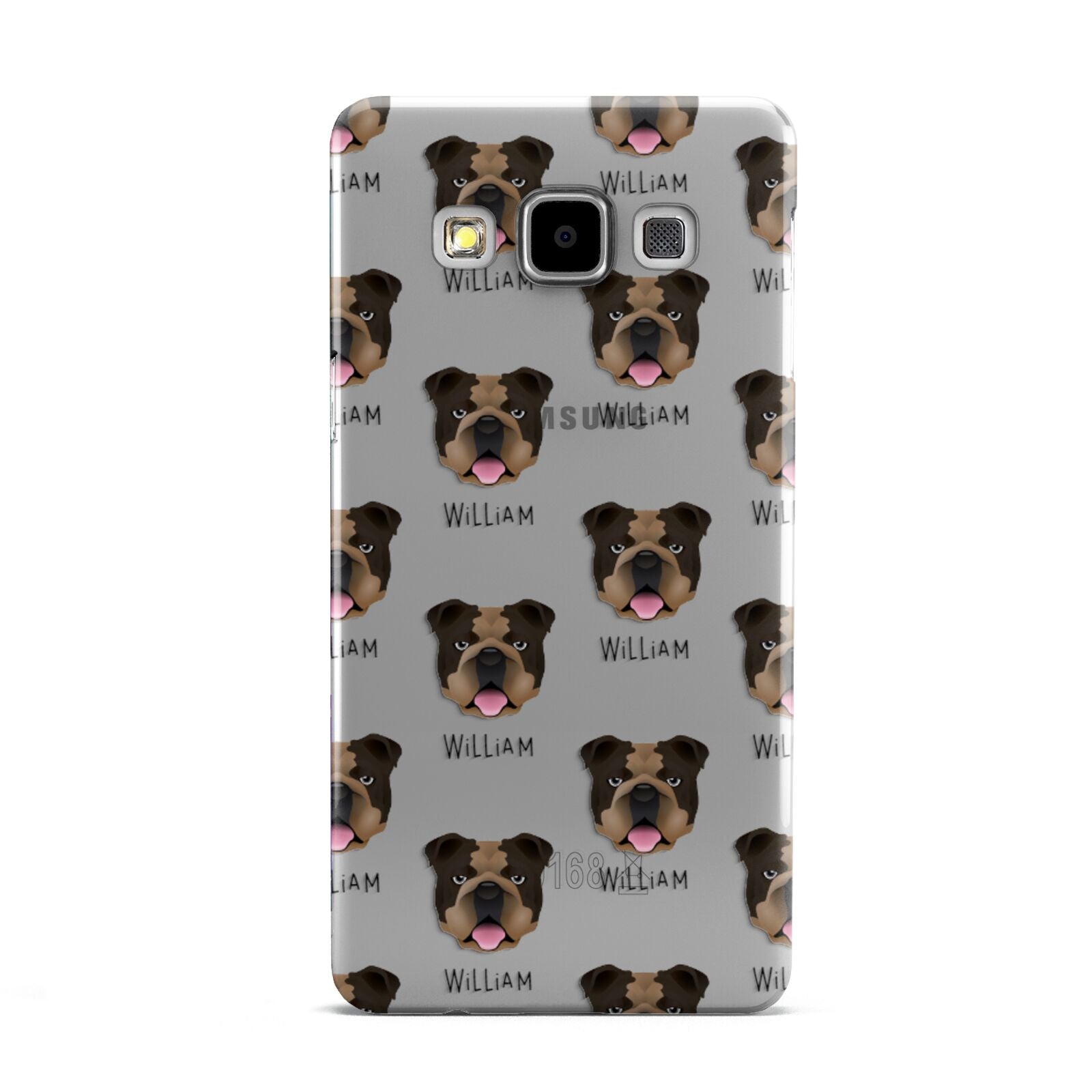 English Bulldog Icon with Name Samsung Galaxy A5 Case