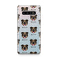 English Bulldog Icon with Name Samsung Galaxy S10 Plus Case