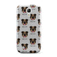 English Bulldog Icon with Name Samsung Galaxy S4 Mini Case