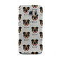 English Bulldog Icon with Name Samsung Galaxy S6 Case