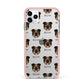 English Bulldog Icon with Name iPhone 11 Pro Max Impact Pink Edge Case