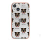 English Bulldog Icon with Name iPhone 13 Mini TPU Impact Case with Pink Edges