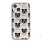 English Bulldog Icon with Name iPhone 13 Mini TPU Impact Case with White Edges