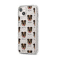 English Bulldog Icon with Name iPhone 14 Plus Glitter Tough Case Starlight Angled Image