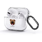 English Bulldog Personalised AirPods Glitter Case 3rd Gen Side Image