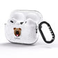 English Bulldog Personalised AirPods Pro Glitter Case Side Image