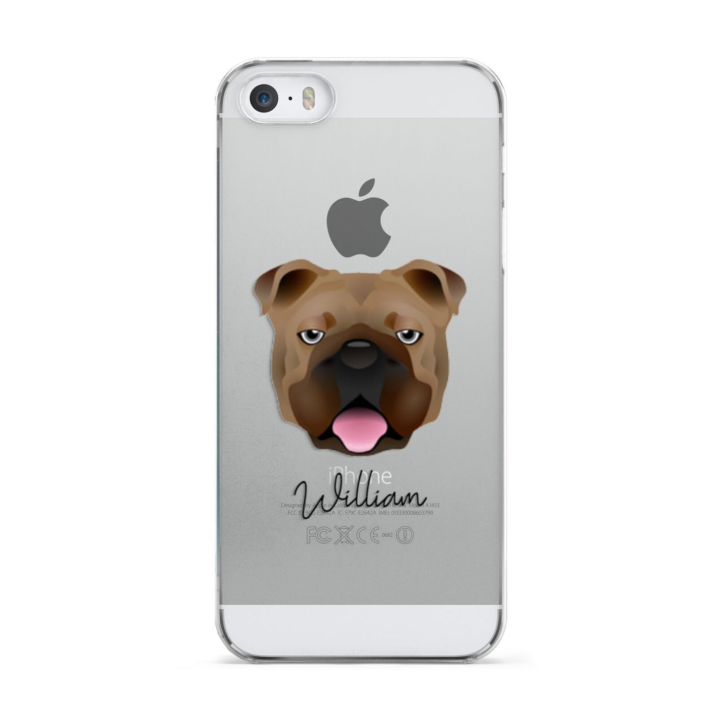 English Bulldog Personalised Apple iPhone 5 Case