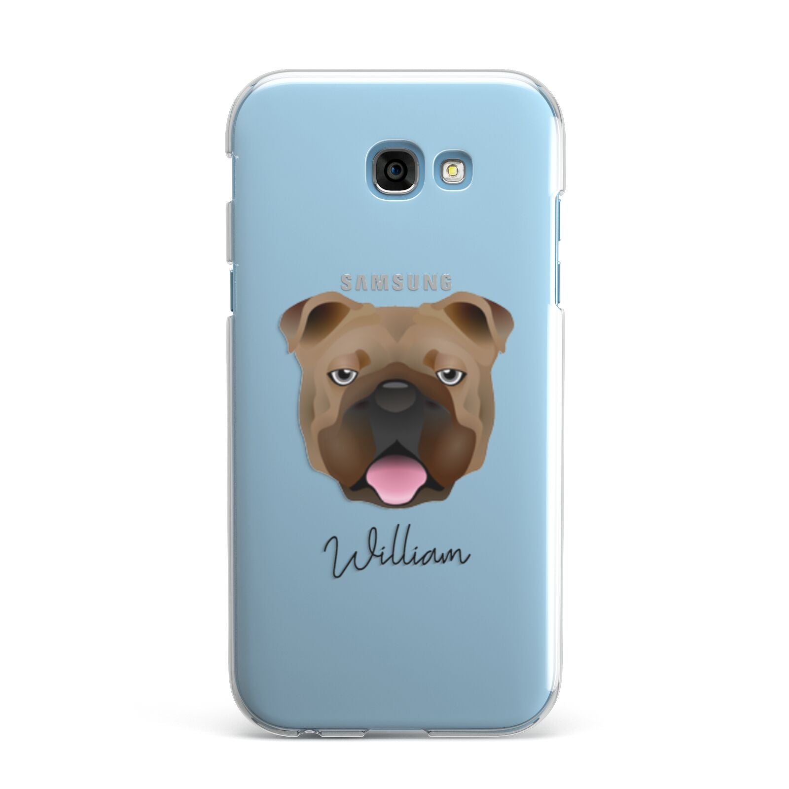 English Bulldog Personalised Samsung Galaxy A7 2017 Case