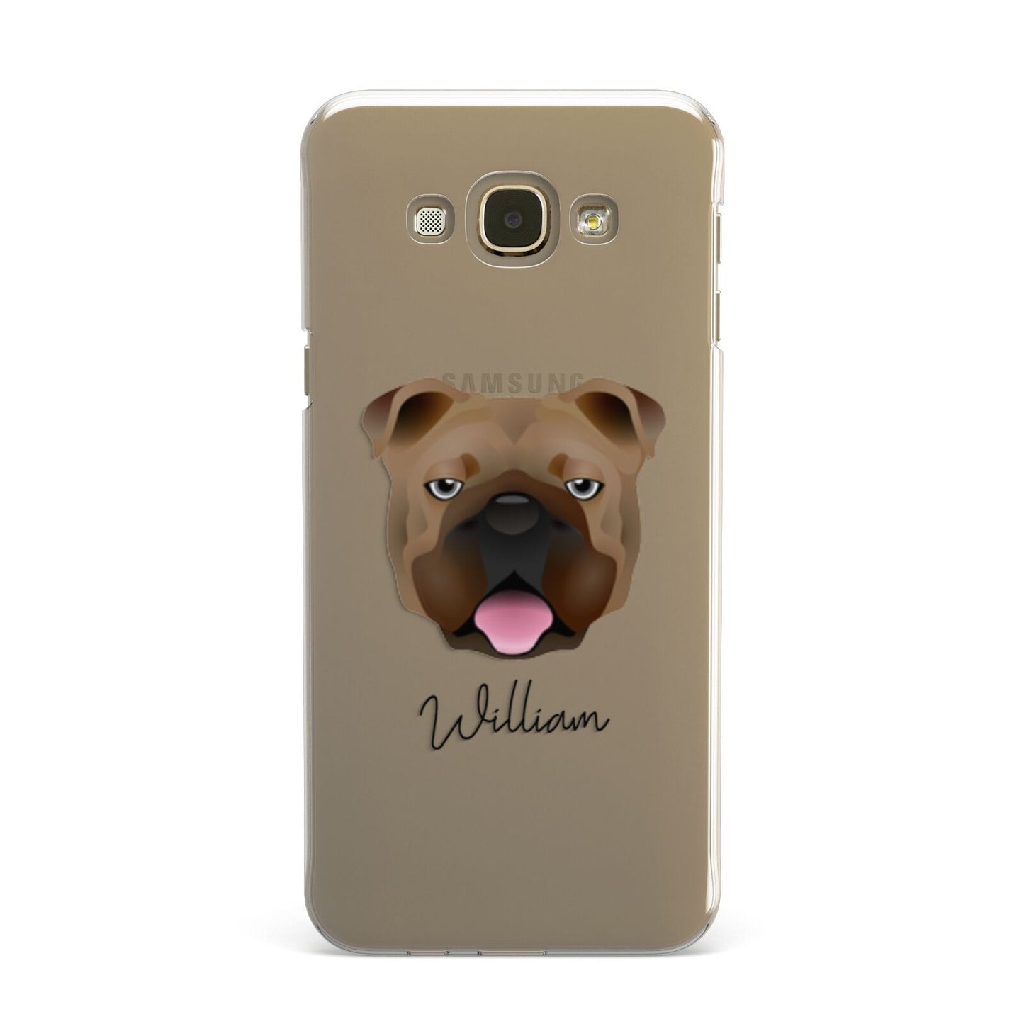 English Bulldog Personalised Samsung Galaxy A8 Case
