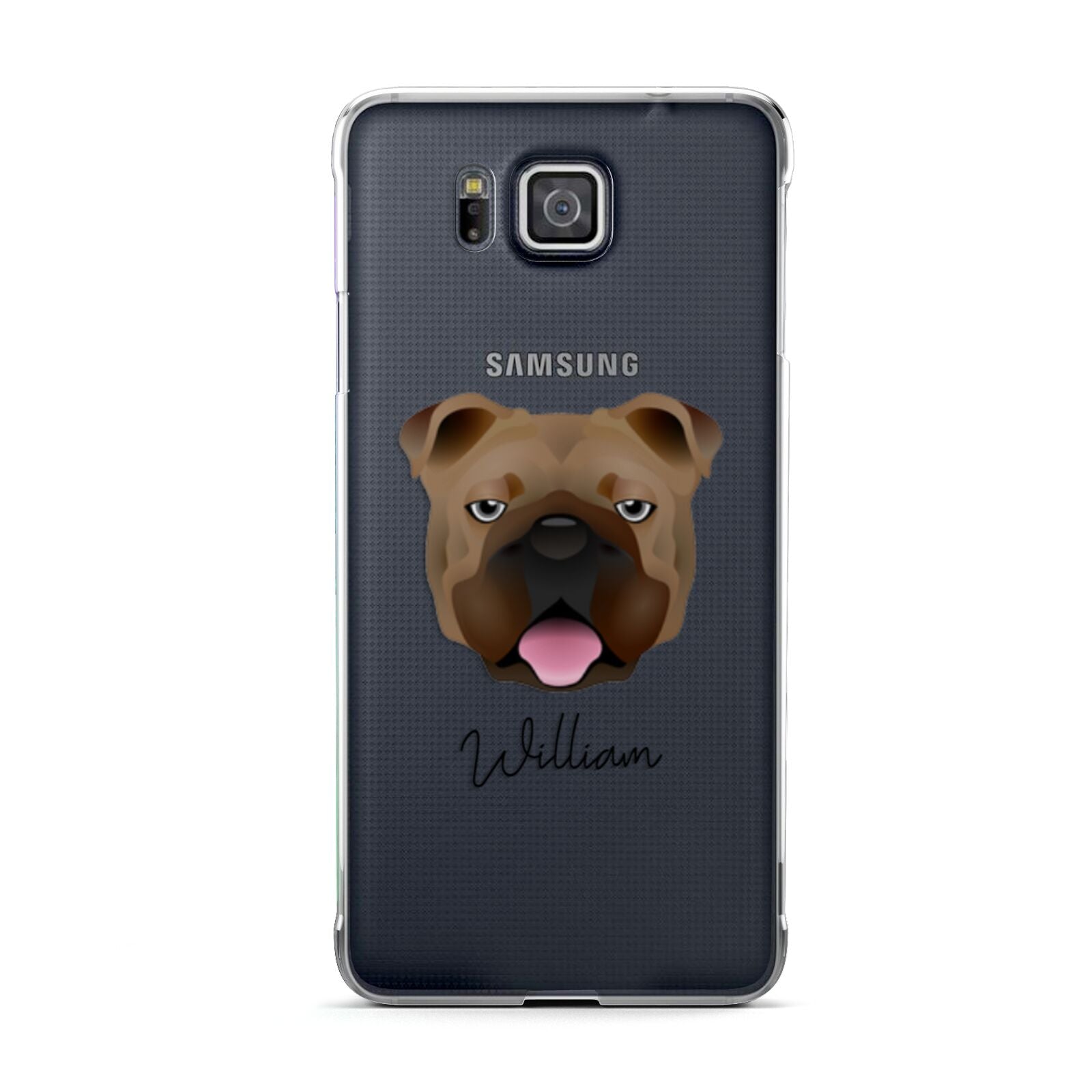 English Bulldog Personalised Samsung Galaxy Alpha Case