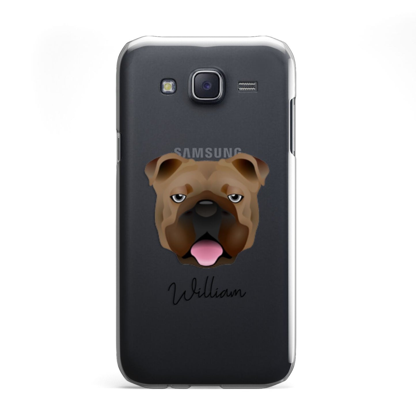 English Bulldog Personalised Samsung Galaxy J5 Case