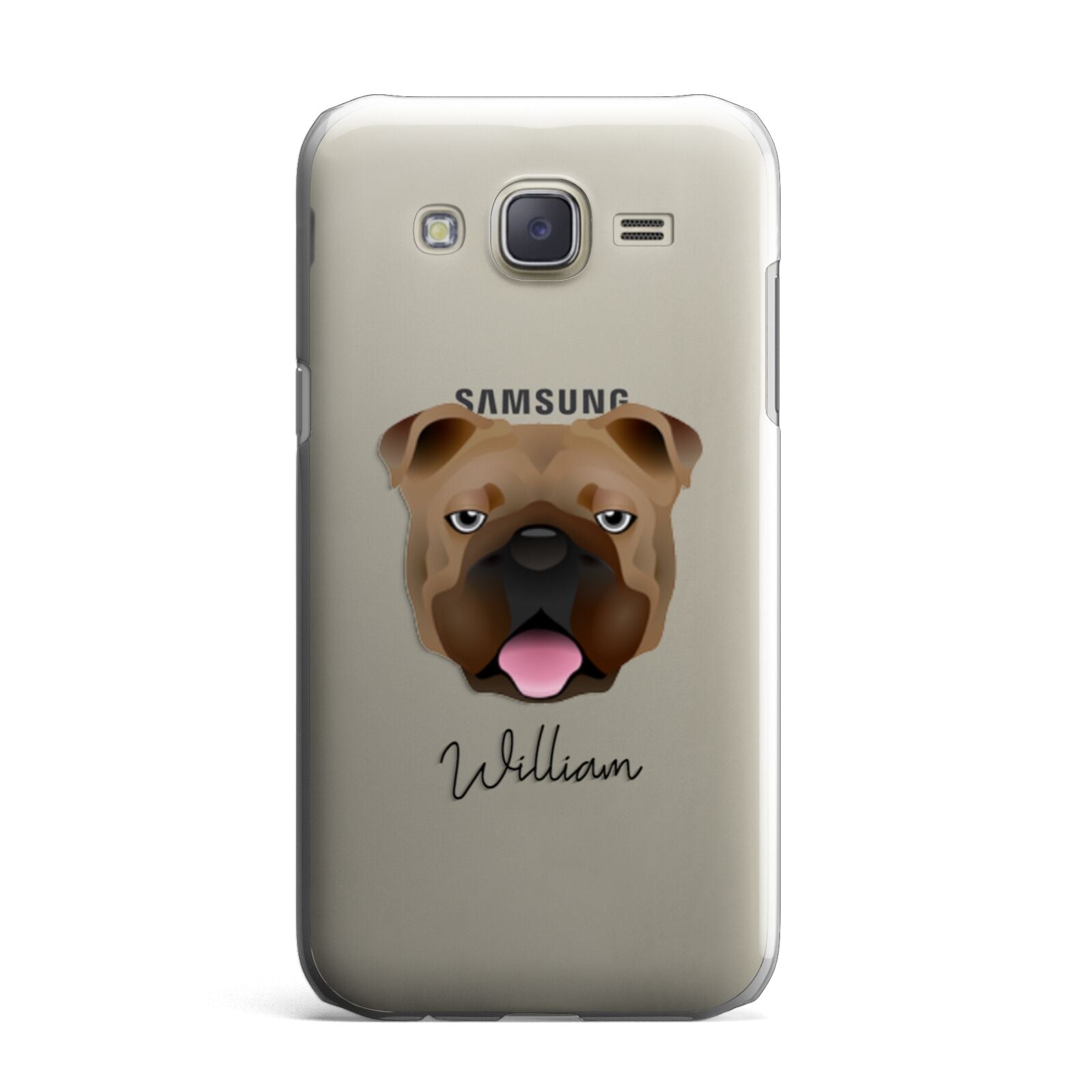 English Bulldog Personalised Samsung Galaxy J7 Case