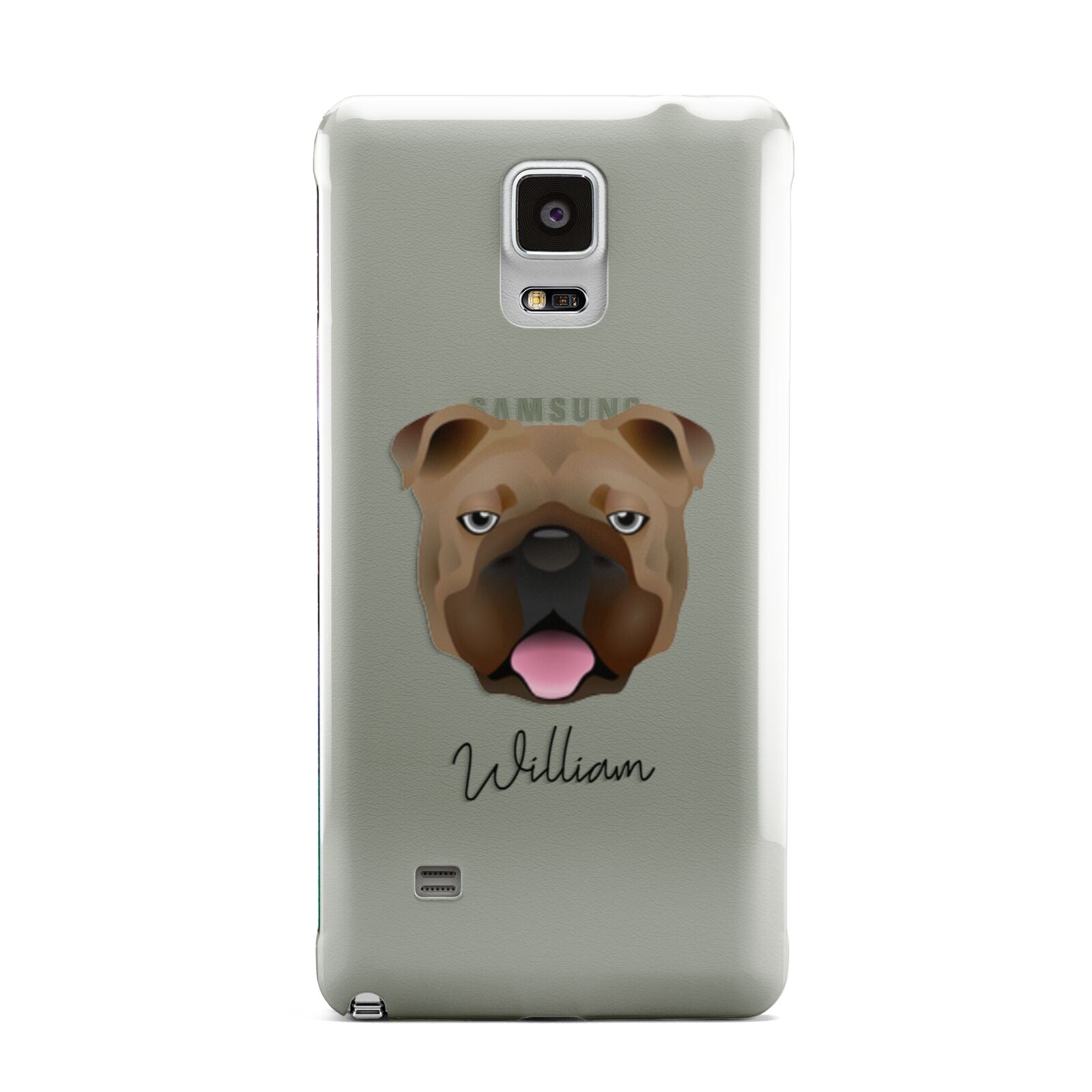 English Bulldog Personalised Samsung Galaxy Note 4 Case