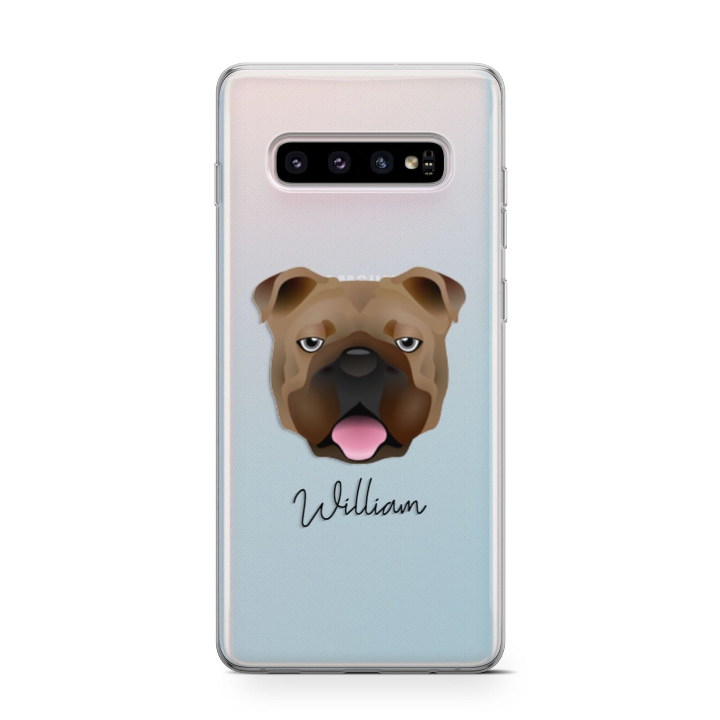 English Bulldog Personalised Samsung Galaxy S10 Case