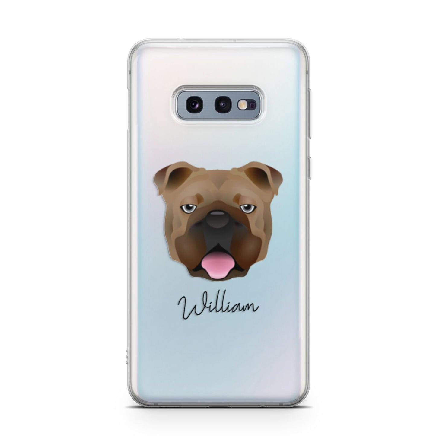 English Bulldog Personalised Samsung Galaxy S10E Case