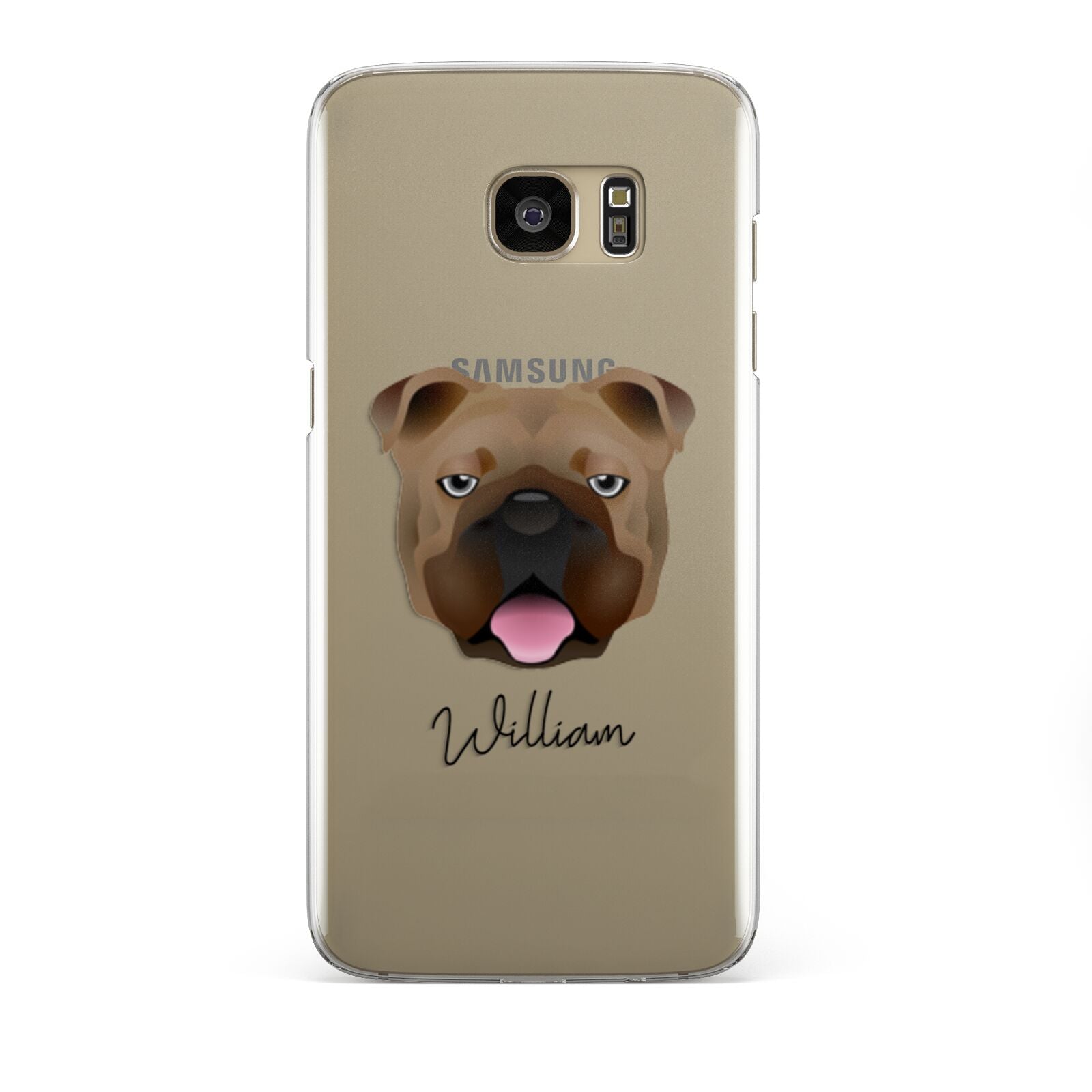 English Bulldog Personalised Samsung Galaxy S7 Edge Case