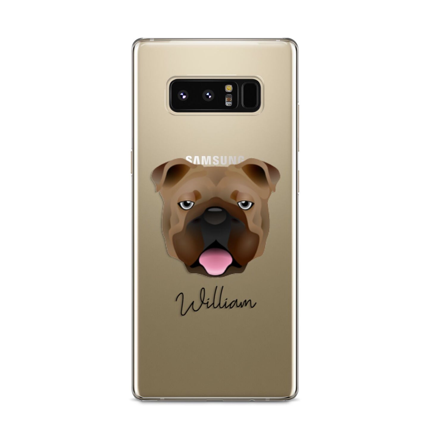 English Bulldog Personalised Samsung Galaxy S8 Case