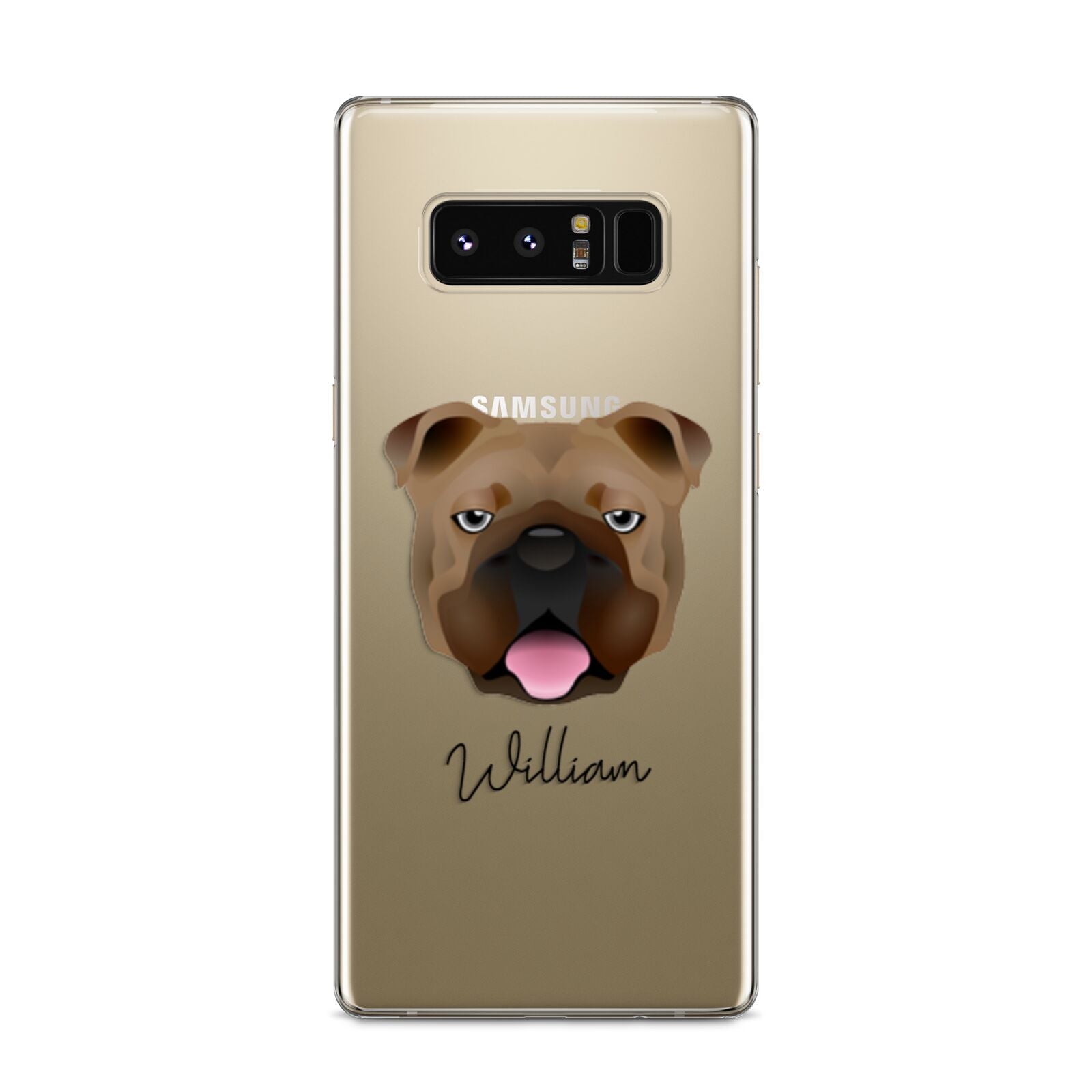 English Bulldog Personalised Samsung Galaxy S8 Case