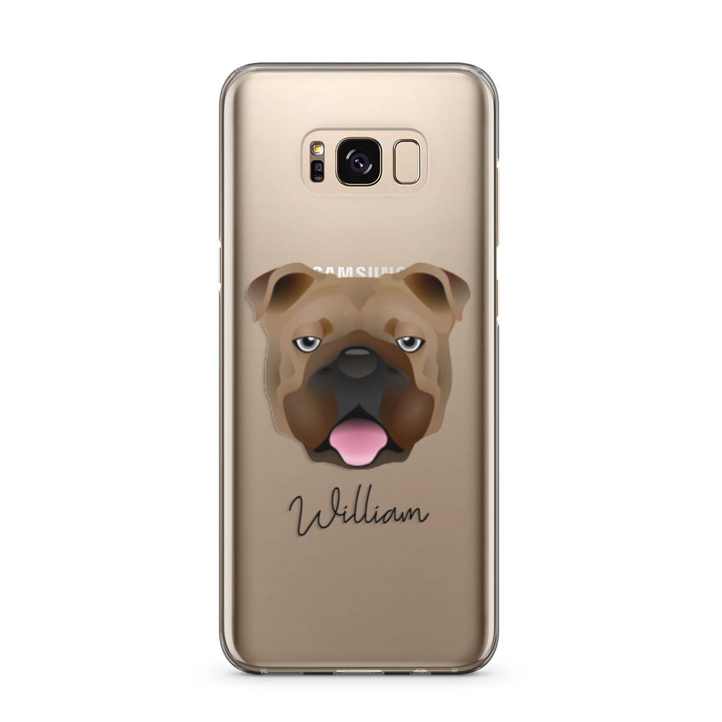 English Bulldog Personalised Samsung Galaxy S8 Plus Case