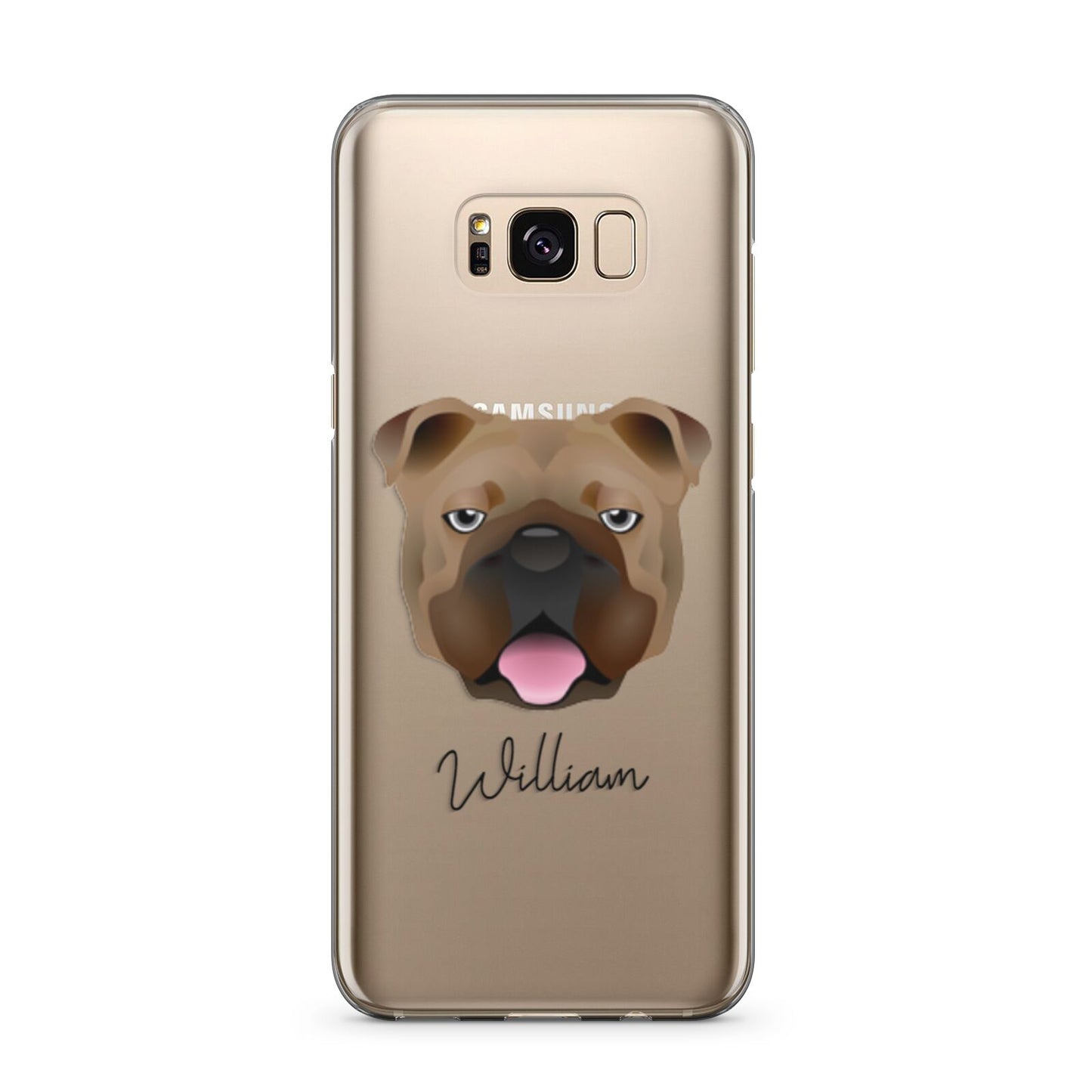 English Bulldog Personalised Samsung Galaxy S8 Plus Case