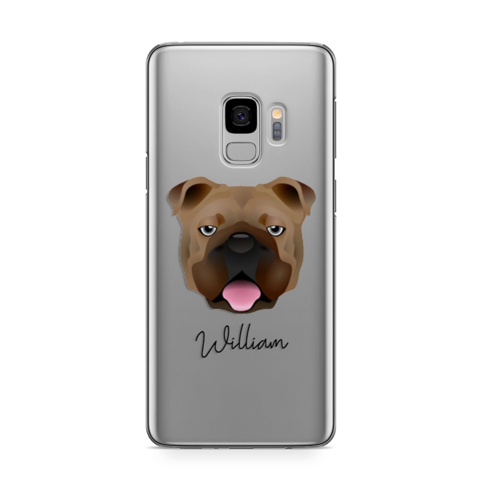 English Bulldog Personalised Samsung Galaxy S9 Case