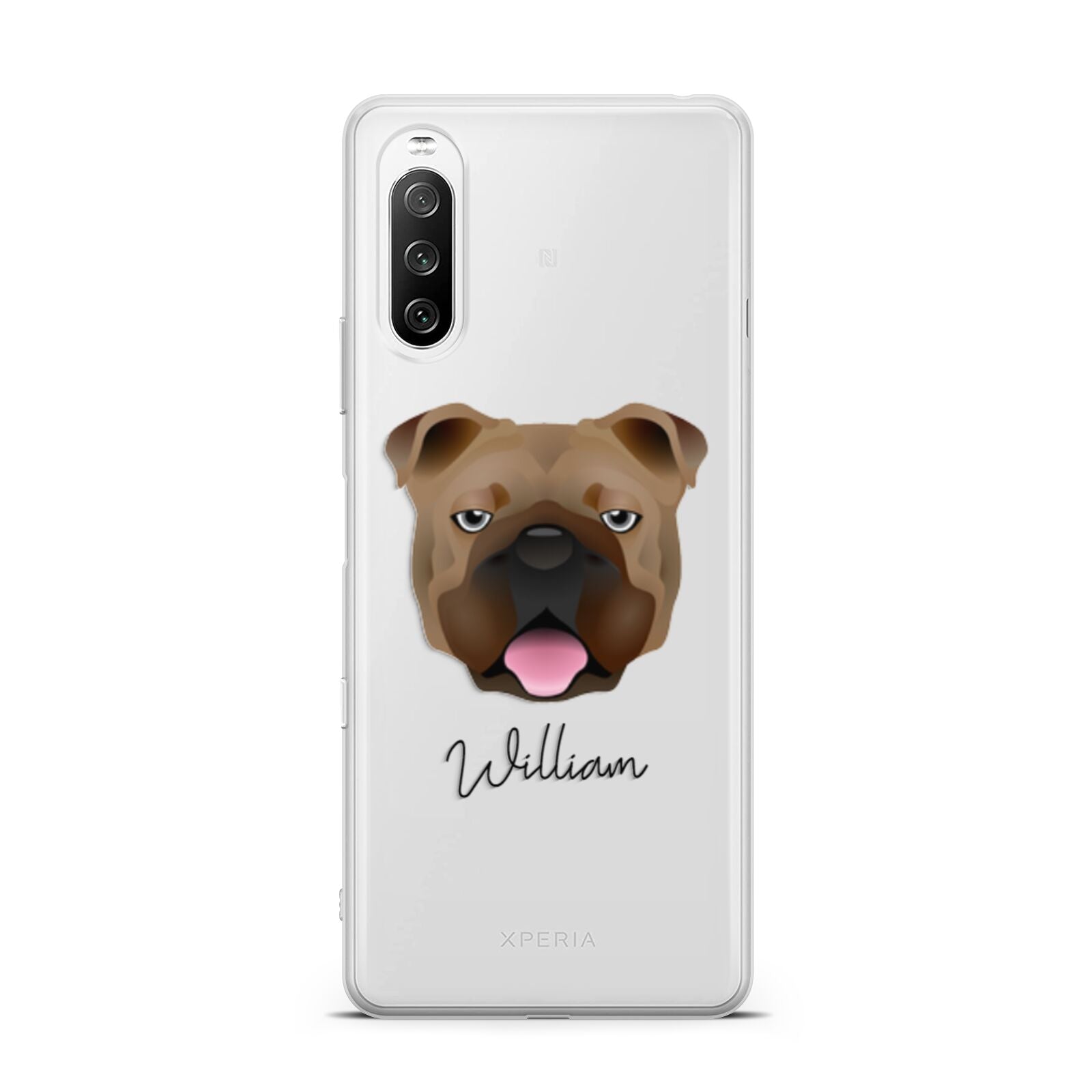 English Bulldog Personalised Sony Xperia 10 III Case