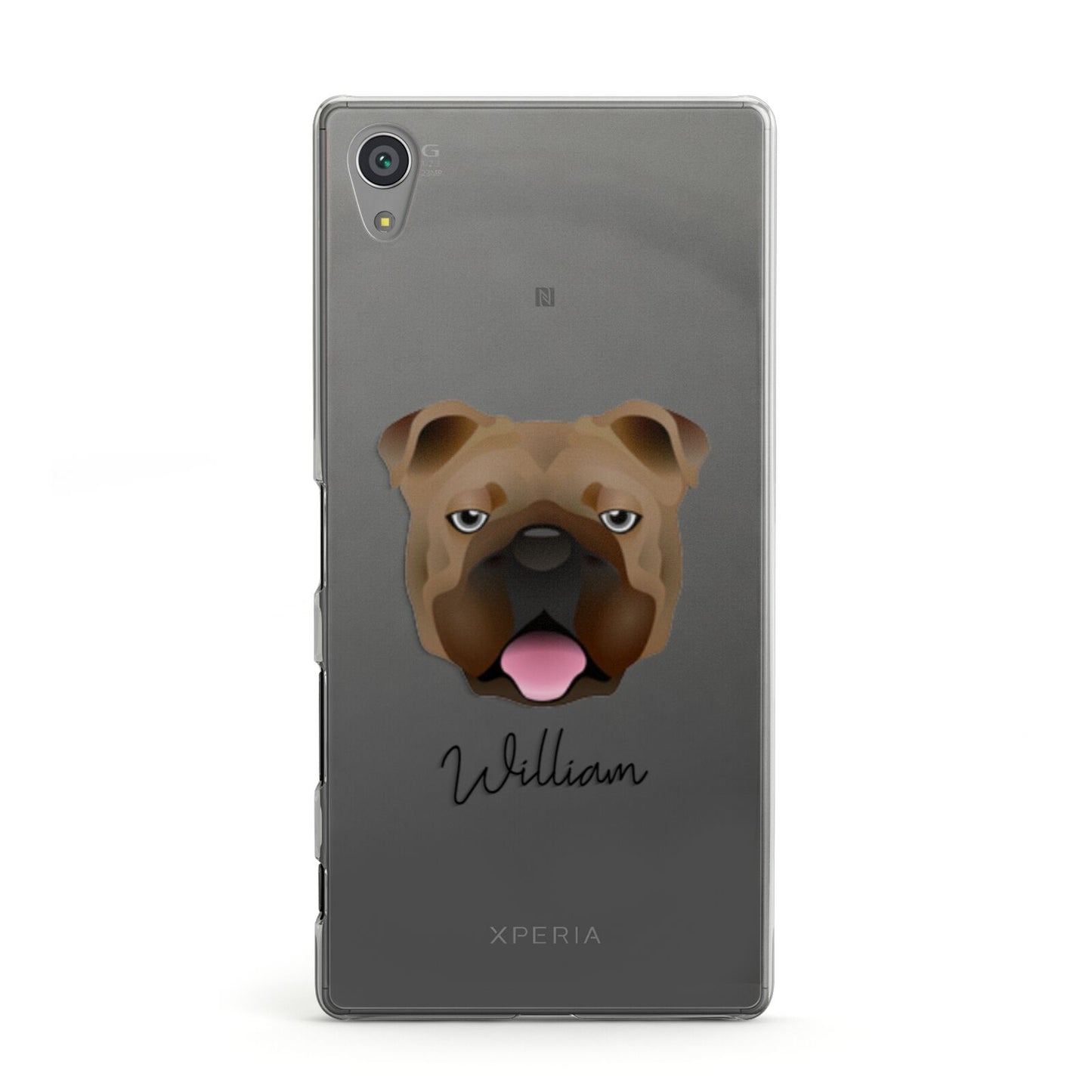 English Bulldog Personalised Sony Xperia Case