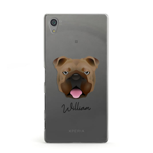 English Bulldog Personalised Sony Xperia Case