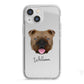 English Bulldog Personalised iPhone 13 Mini TPU Impact Case with White Edges