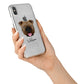 English Bulldog Personalised iPhone X Bumper Case on Silver iPhone Alternative Image 2