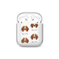 English Coonhound Icon with Name AirPods Case