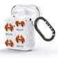 English Coonhound Icon with Name AirPods Glitter Case Side Image