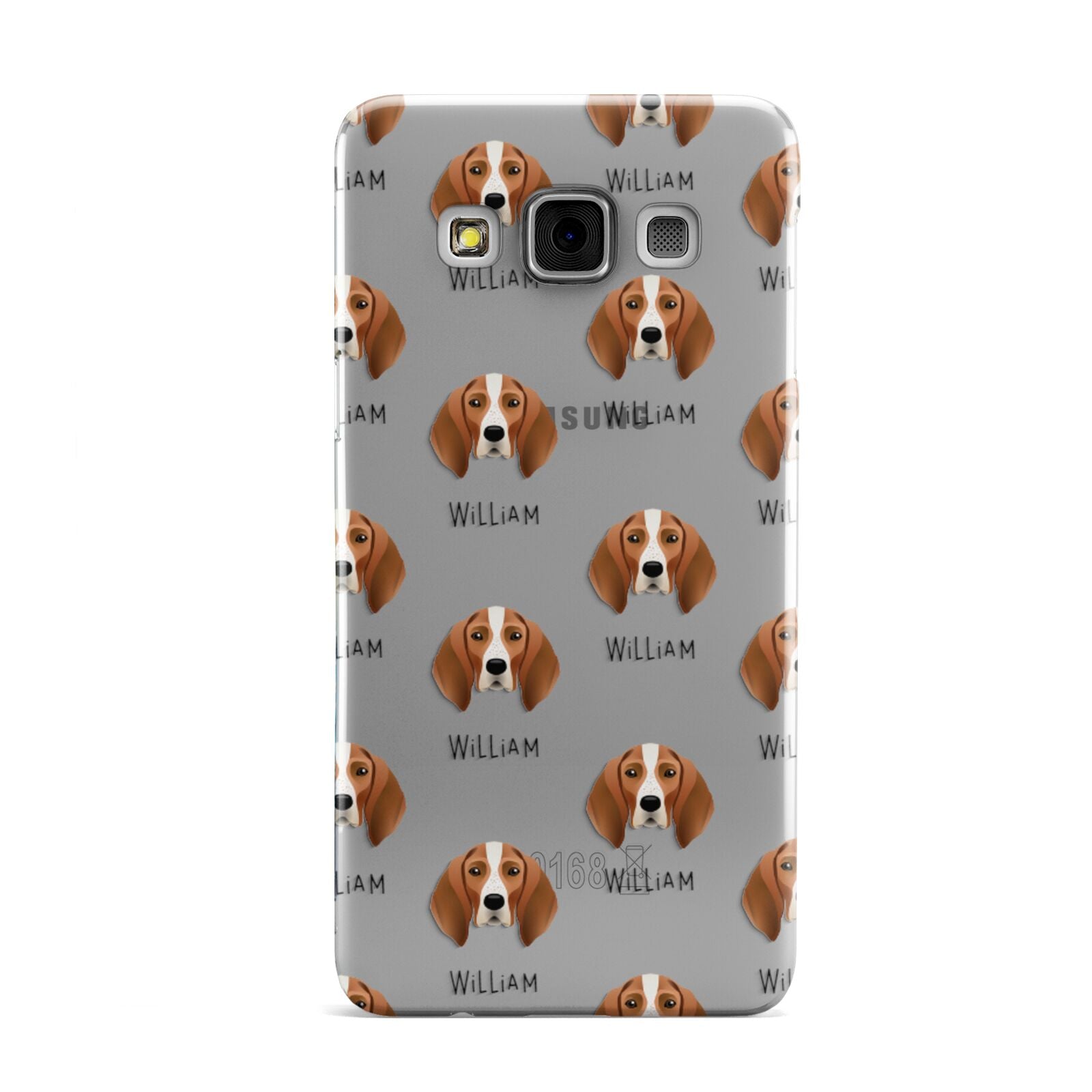 English Coonhound Icon with Name Samsung Galaxy A3 Case