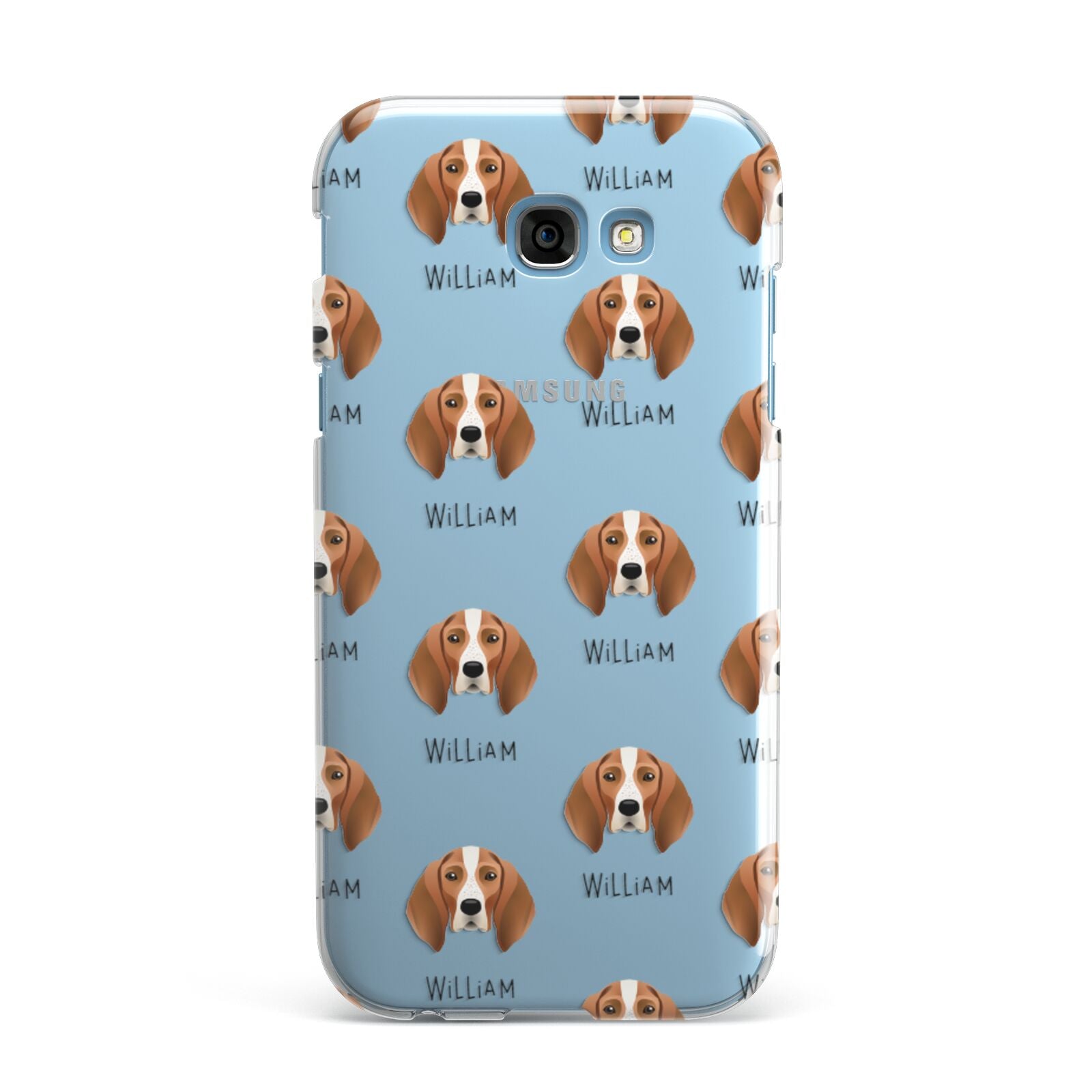 English Coonhound Icon with Name Samsung Galaxy A7 2017 Case