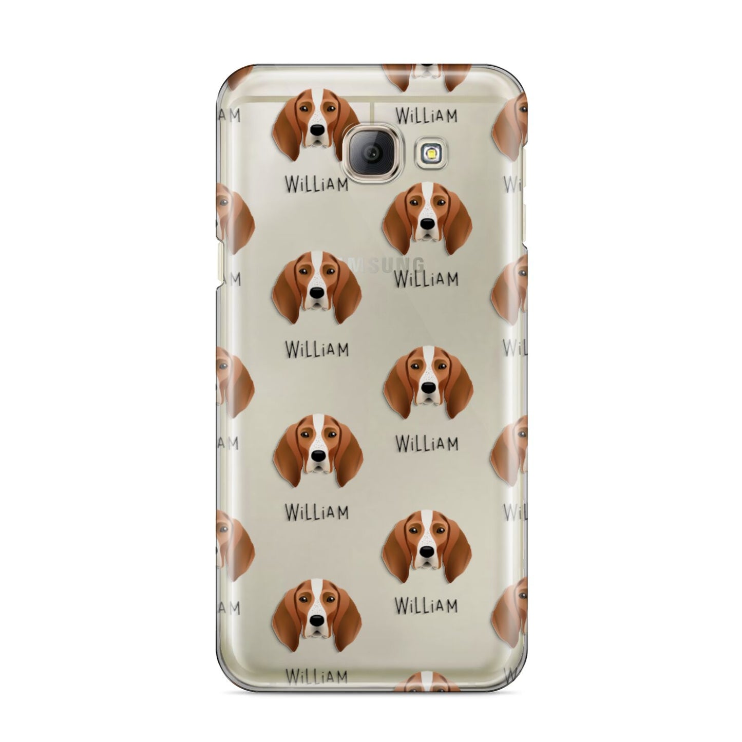 English Coonhound Icon with Name Samsung Galaxy A8 2016 Case