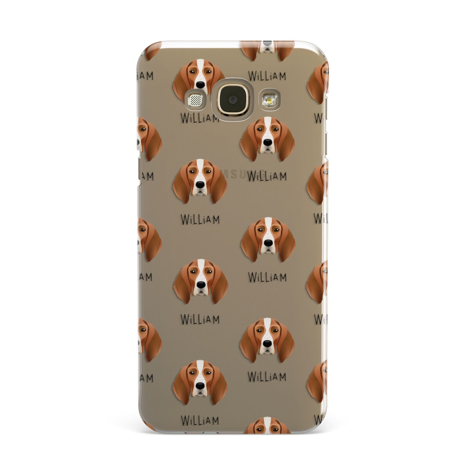 English Coonhound Icon with Name Samsung Galaxy A8 Case