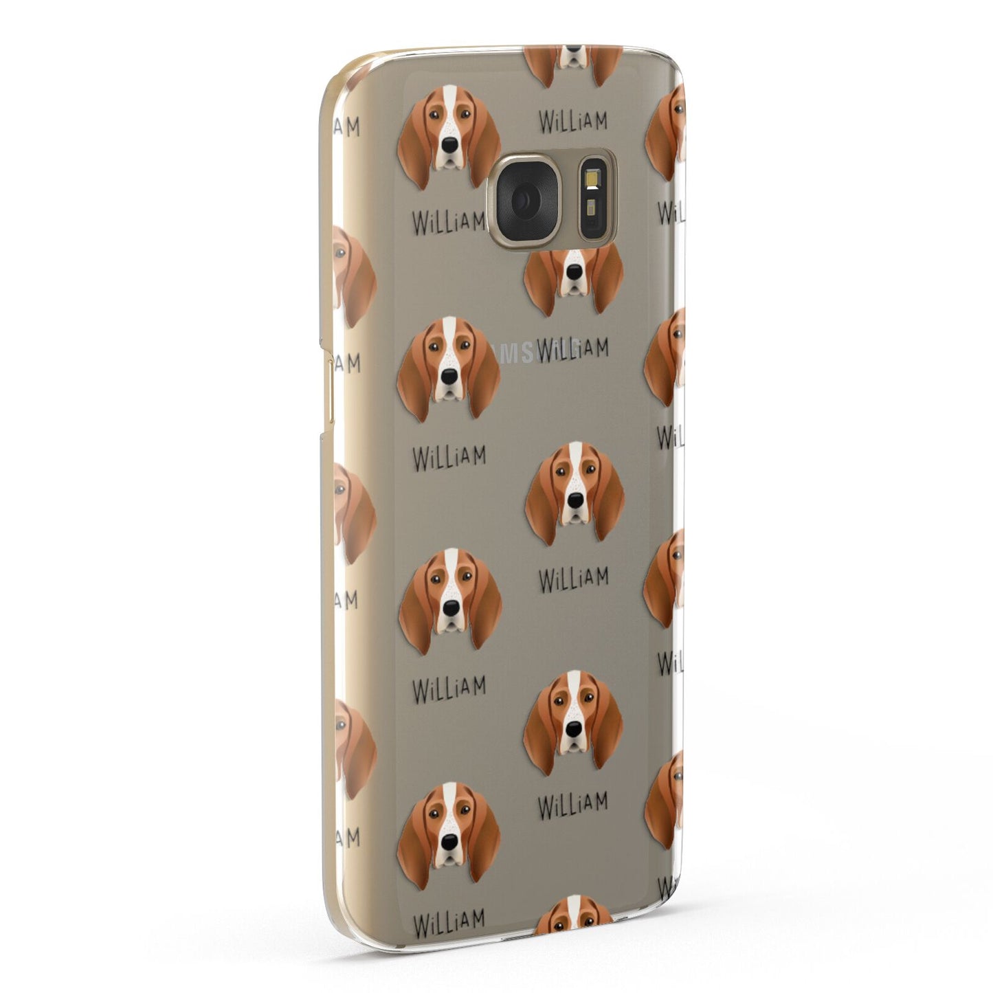 English Coonhound Icon with Name Samsung Galaxy Case Fourty Five Degrees