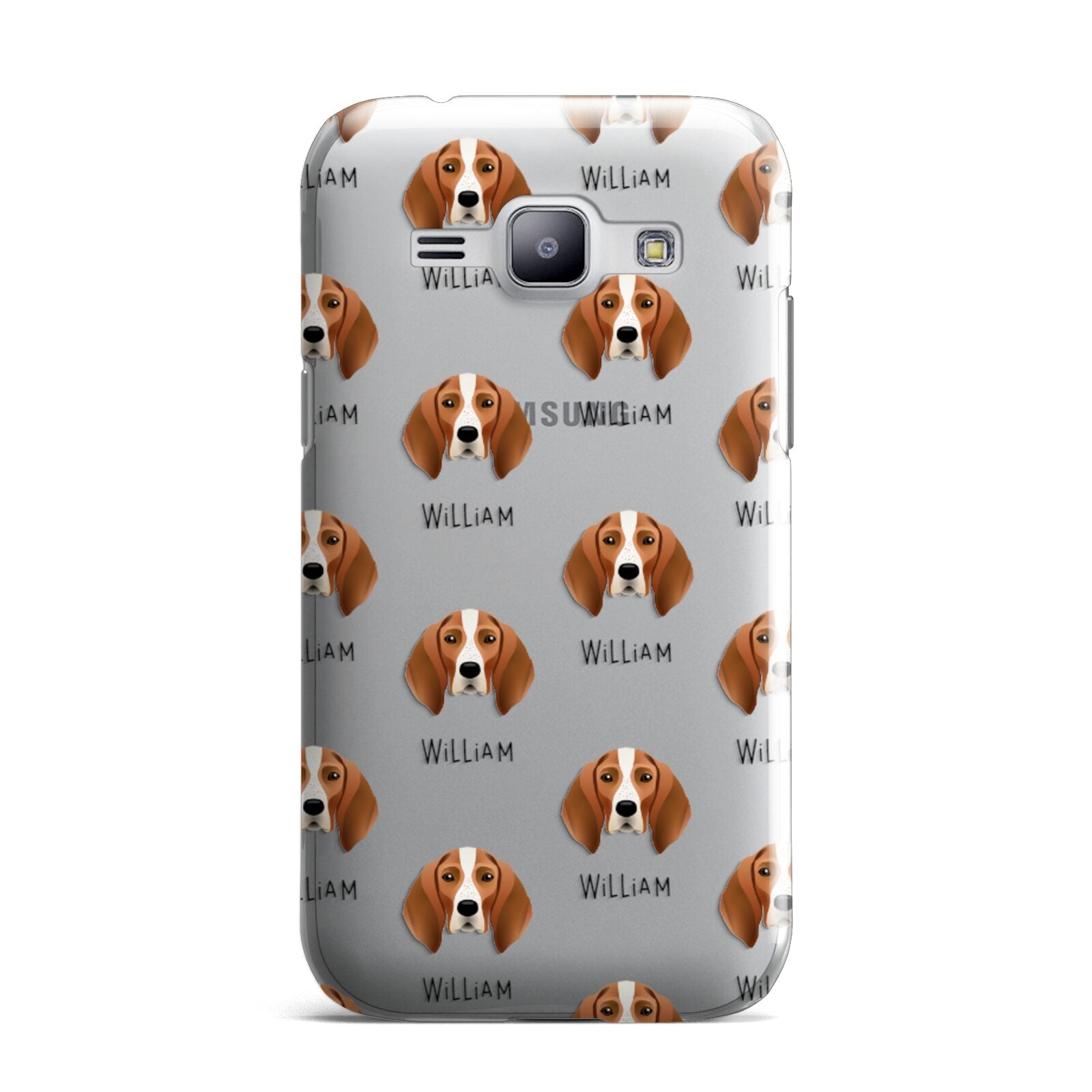 English Coonhound Icon with Name Samsung Galaxy J1 2015 Case