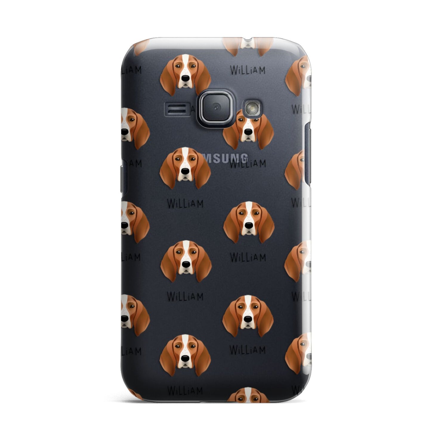 English Coonhound Icon with Name Samsung Galaxy J1 2016 Case