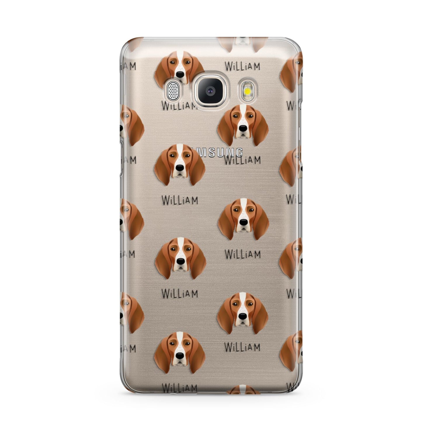 English Coonhound Icon with Name Samsung Galaxy J5 2016 Case