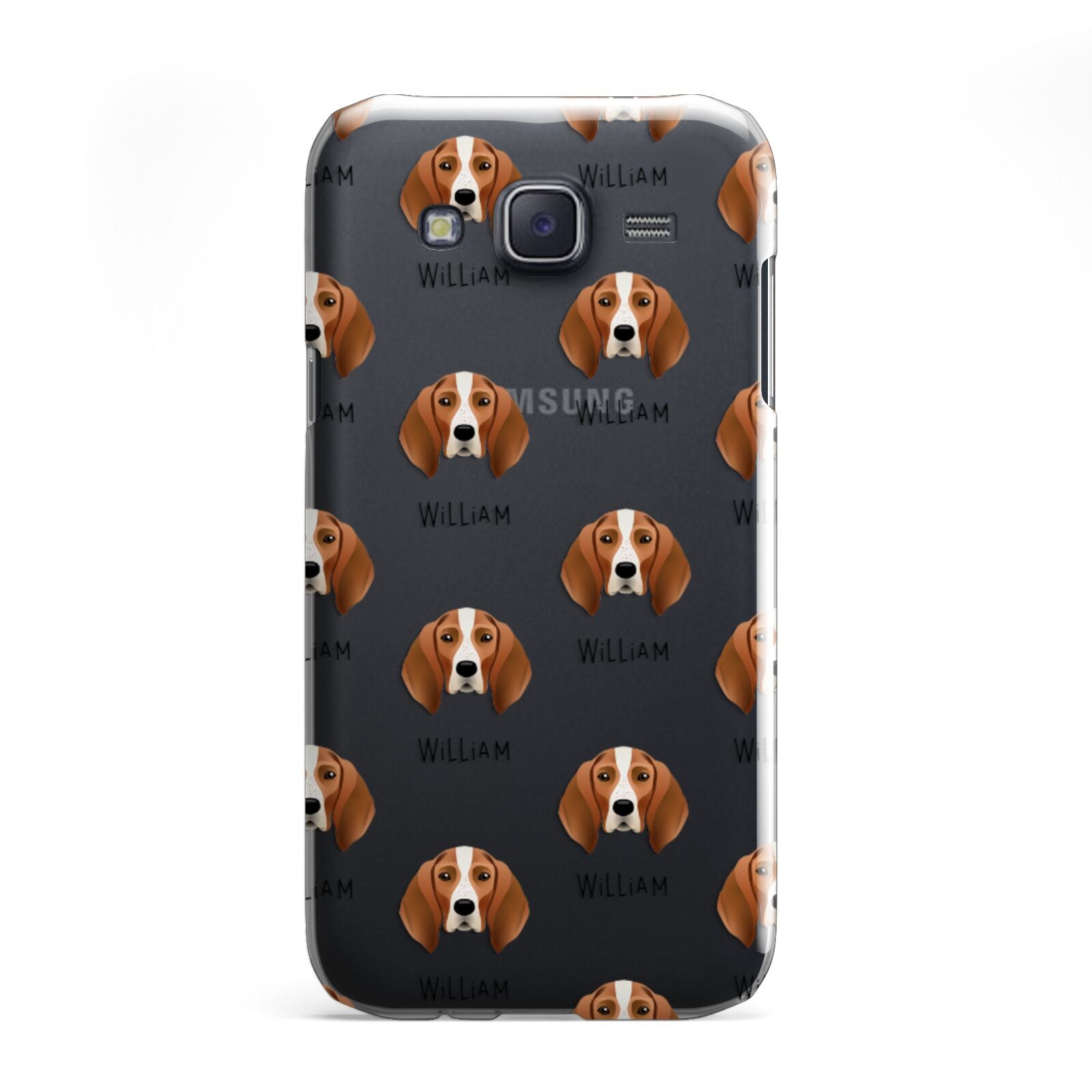 English Coonhound Icon with Name Samsung Galaxy J5 Case