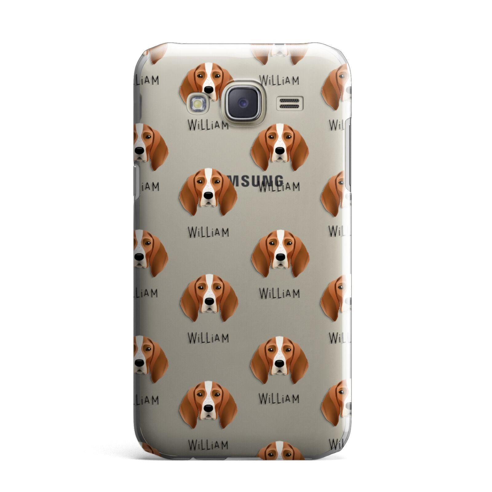 English Coonhound Icon with Name Samsung Galaxy J7 Case