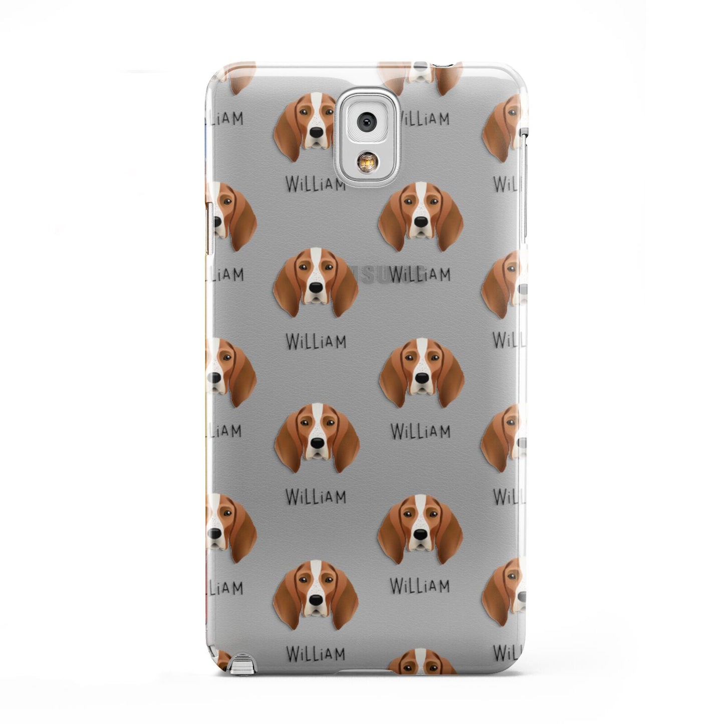 English Coonhound Icon with Name Samsung Galaxy Note 3 Case