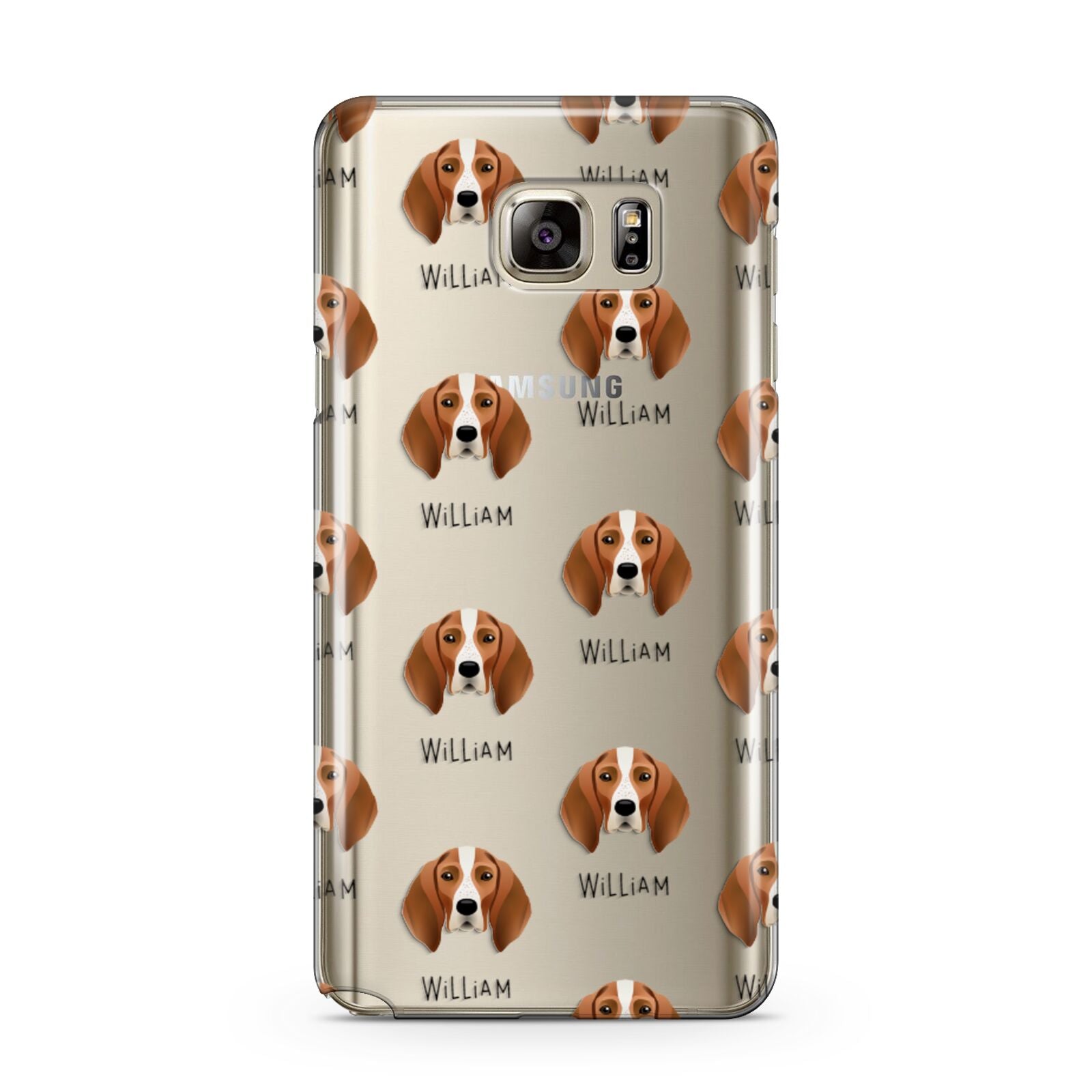 English Coonhound Icon with Name Samsung Galaxy Note 5 Case